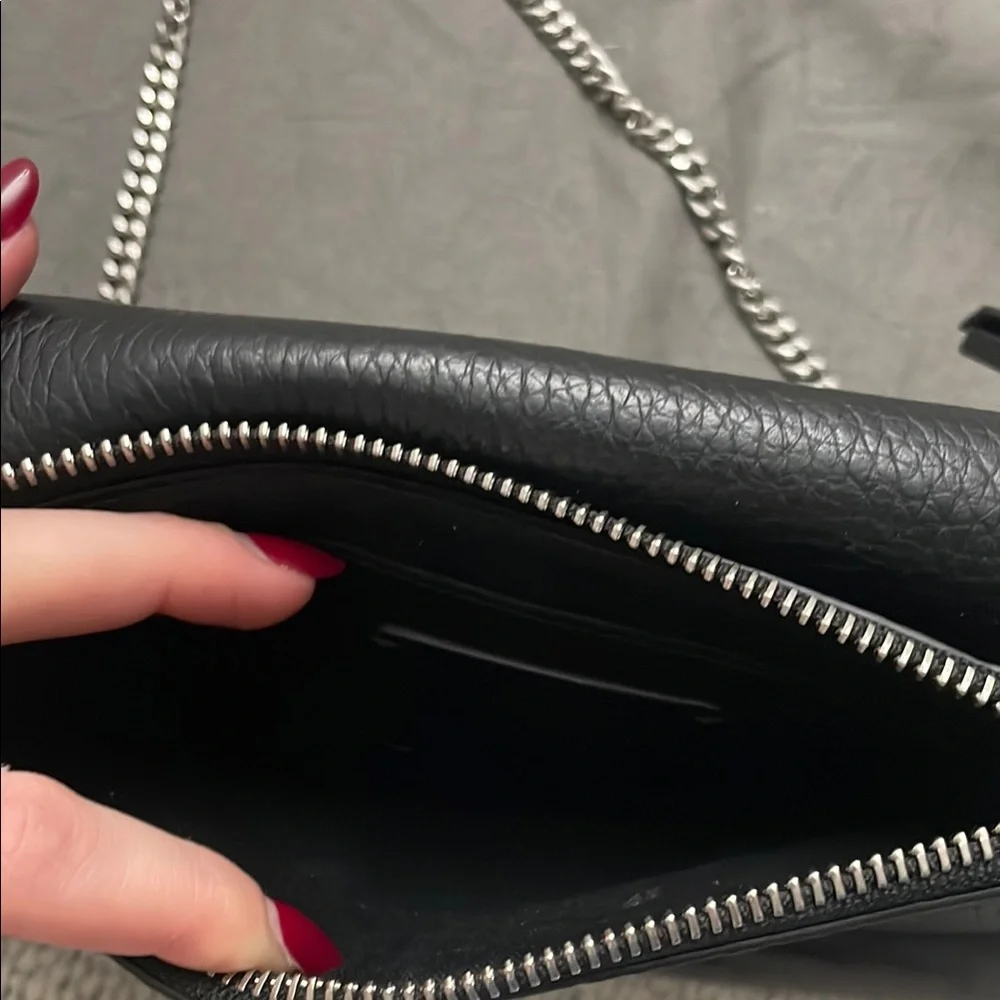 All Saints Black Crossbody Bag Minimalist Design - Picture 7 of 7